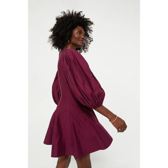 ENGLISH FACTORY Berry Loraine Mini Dress Size XL NWT Retail $168 Tuckernuck - Picture 7 of 8